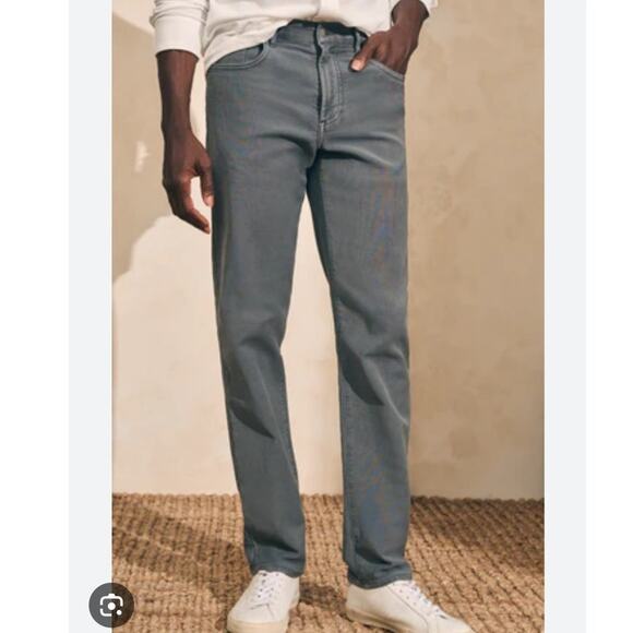 Faherty Other - Faherty Stretch Terry 5 Pocket Pant Slate 40 x 34 (actual 41" x 33.5") Big Tall